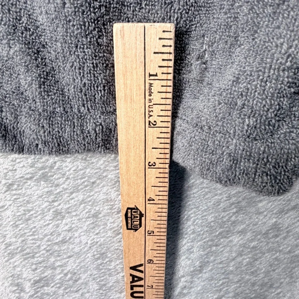 Pottery Barn Quick Dry‎ Organic Bath Robe Unisex Small Gray Belted Spa Casual